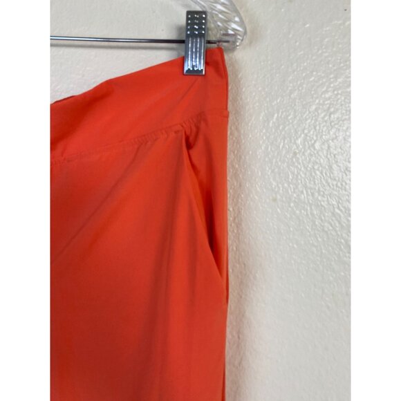 Athleta Brooklyn Ankle Pant Size 12 Orange Pullon Zip Pockets - Picture 10 of 16